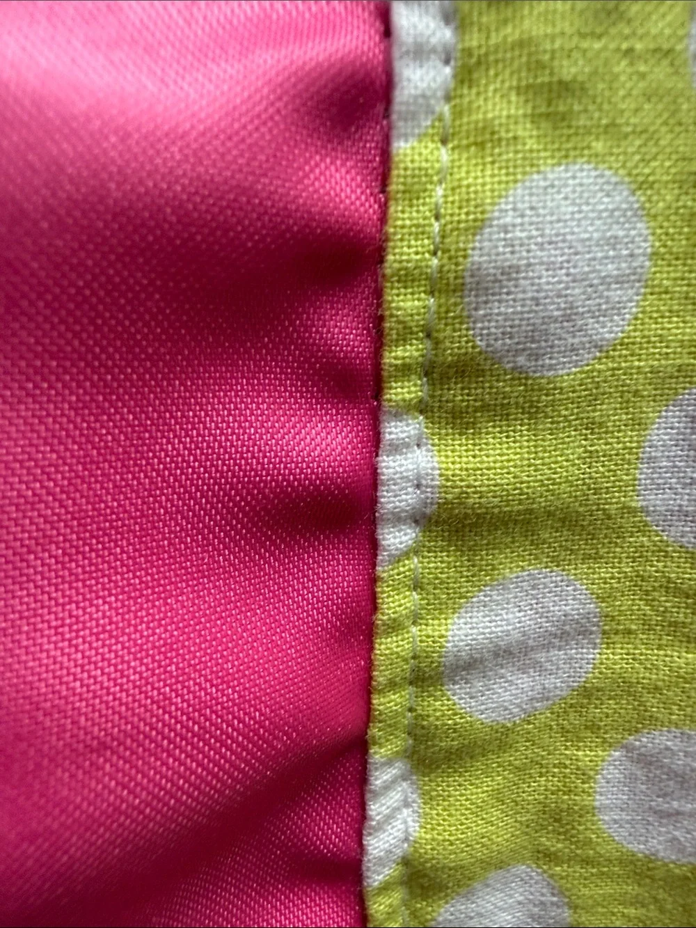 Pink Minky Dot Baby Blanket with Satin Ruffle Trim